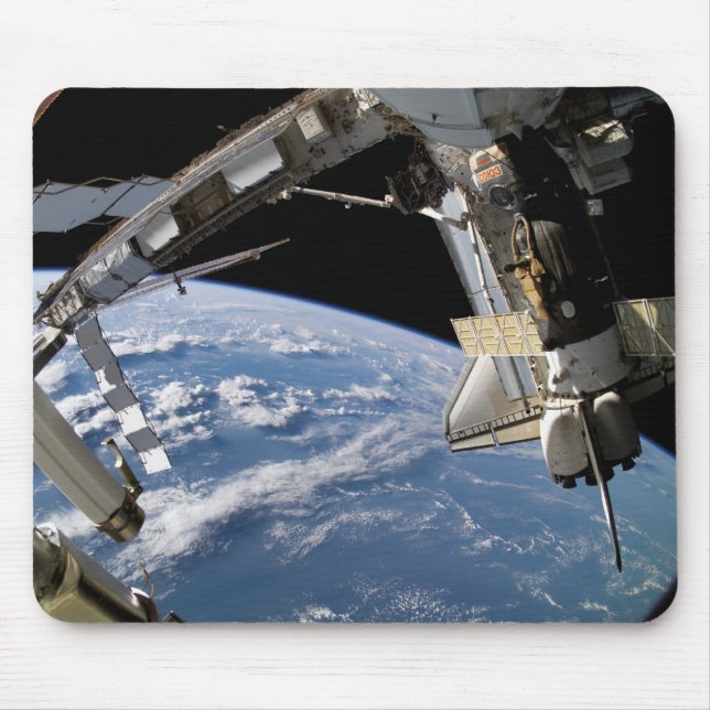 Tapis De Souris Space Shuttle Atlantis et un vaisseau Soyuz (Devant)