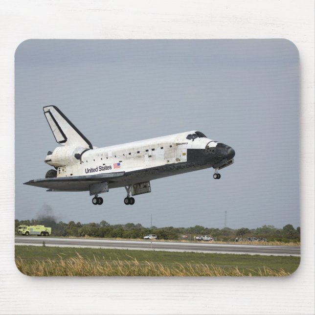 Tapis De Souris Space Shuttle Discovery approche l'atterrissage 3 (Devant)