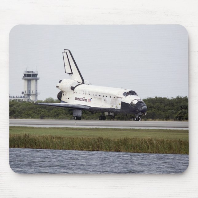 Tapis De Souris Space Shuttle Discovery sur la piste (Devant)