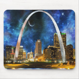 Tapis De Souris Spacey St. Louis Skyline