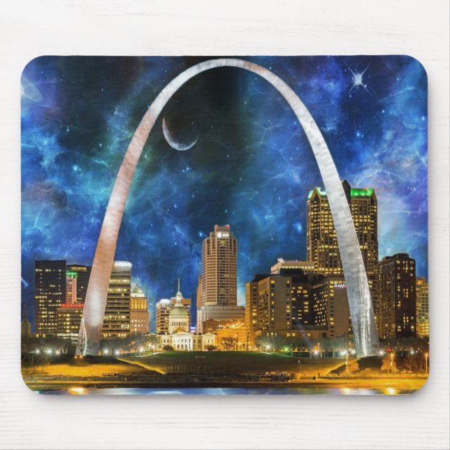 Tapis De Souris Spacey St. Louis Skyline (Devant)