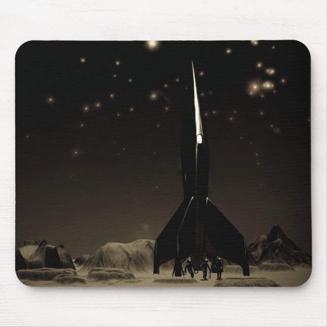 Tapis De Souris Spacity et Rocketship Mousepad (Devant)