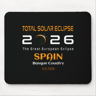 Tapis De Souris Spain Basque Country Total Solar Eclipse August