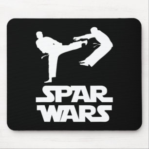 Tapis De Souris Spar Wars Citation Drôle Taekwondo Combattant Mma