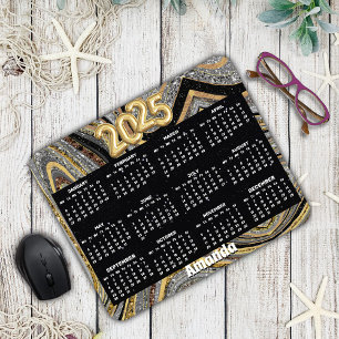 Tapis De Souris Sparkle Parties scintillant girly marbre art gris 