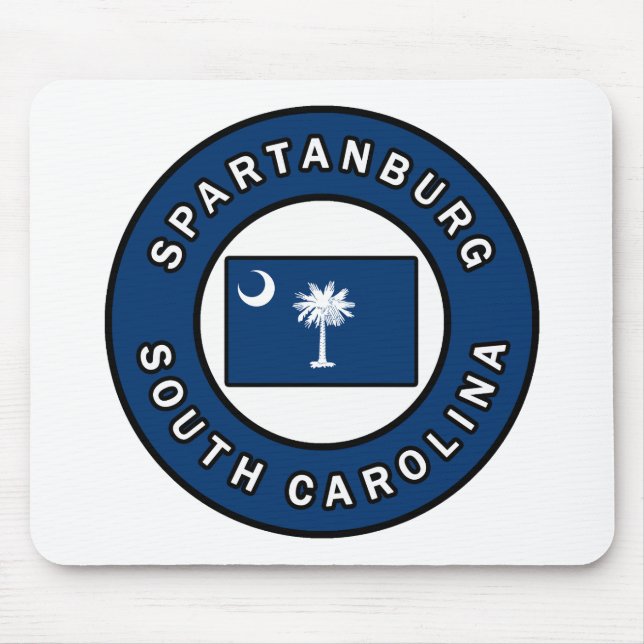Tapis De Souris Spartanburg Caroline du Sud (Devant)