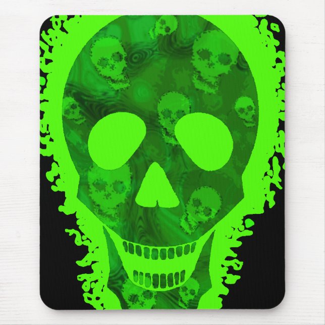 Tapis De Souris Spectres crâniens grand crâne mousepad (Devant)
