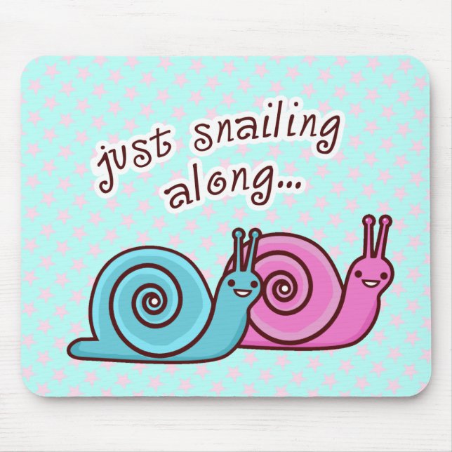 TAPIS DE SOURIS SPEEDO ET SPAGO LES ESCARGOTS MOUSEPAD (Devant)