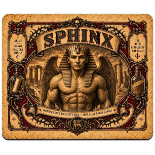 Tapis De Souris Sphinx, Monstre de Cirque Vintage