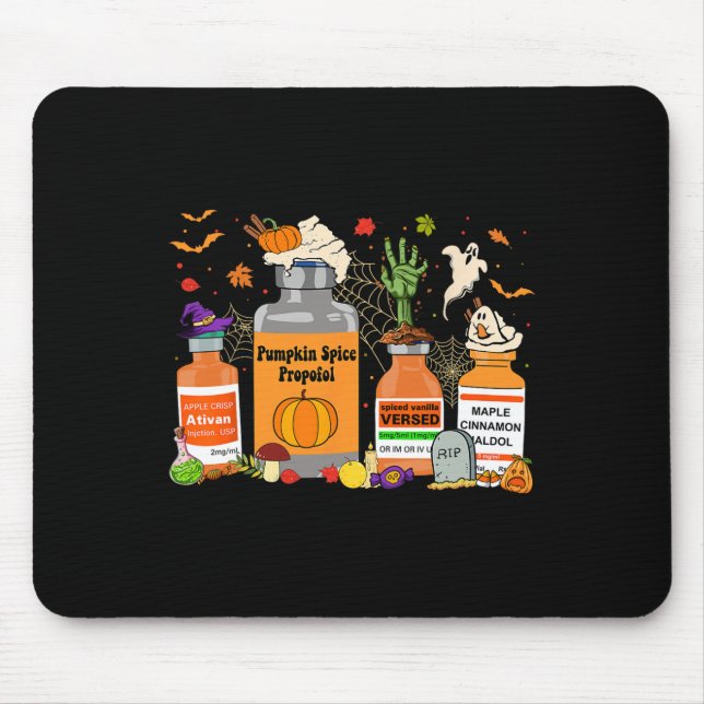 Tapis De Souris Spice Propofol Ativan Versé Haldol Halloween Nurs (Devant)