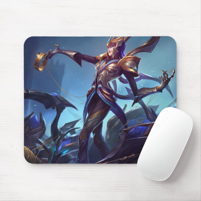 Tapis De Souris Spider Queen Gaming Mousepad | Thème gothique (Avec souris)