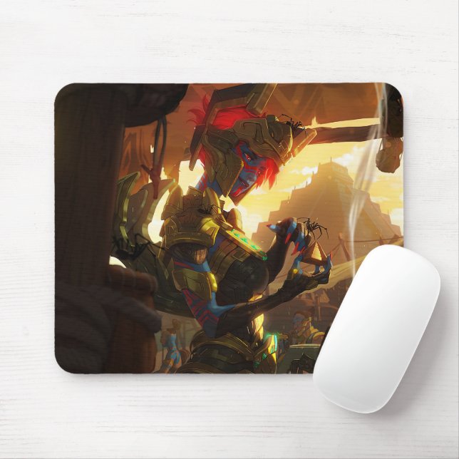 Tapis De Souris Spider Queen Gaming Mousepad | Thème gothique (Avec souris)