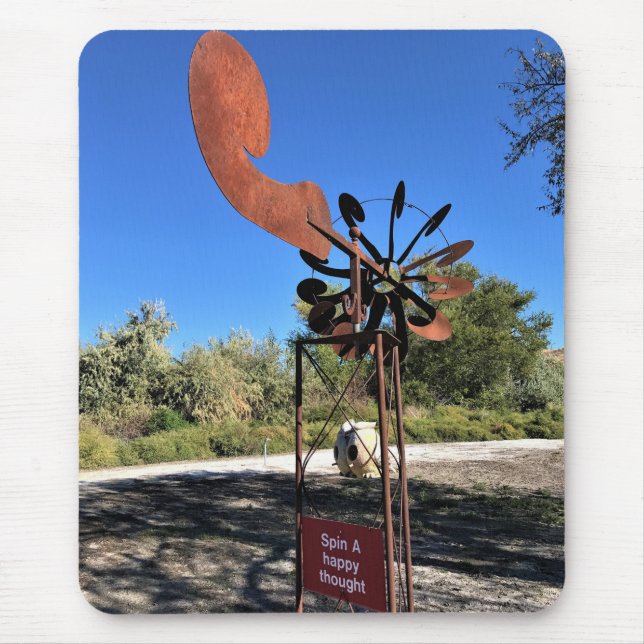 Tapis De Souris Spin a Happy Thought, Drôle Signe (Devant)