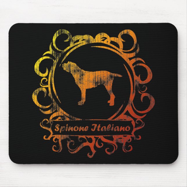 Tapis De Souris Spinone patiné chic Italiano (Devant)
