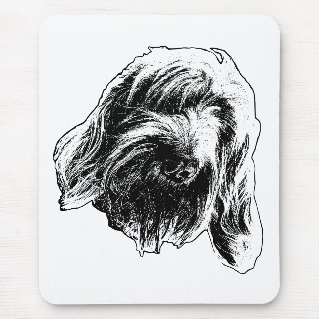 Tapis De Souris Spinone Travail Calme (Devant)