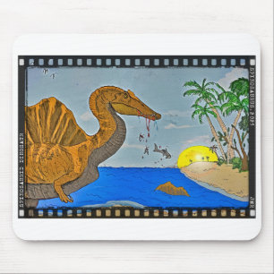 Tapis de souris Spinosaurus bande de film de plage