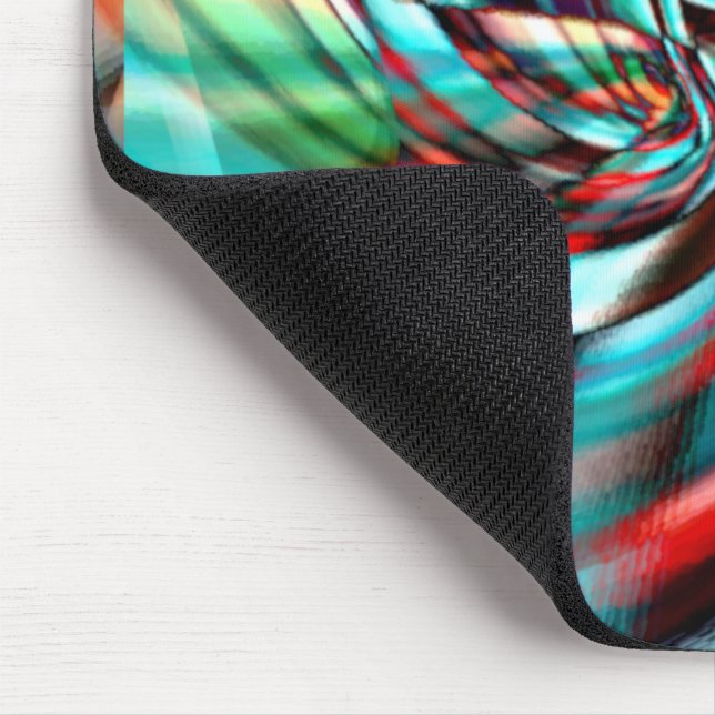 Tapis De Souris Spirale de pixel amplifié avec ton en verre martel (Coin)