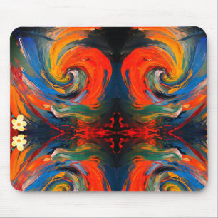 Tapis De Souris Spirale d'éclatement de couleur