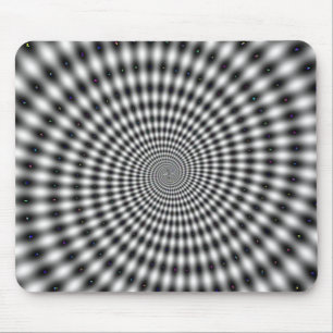 Tapis De Souris Spirale d'illusion optique