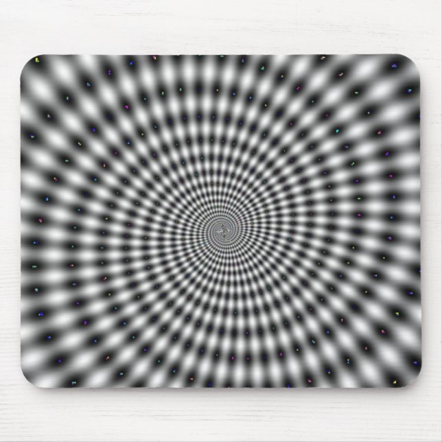Tapis De Souris Spirale d'illusion optique (Devant)