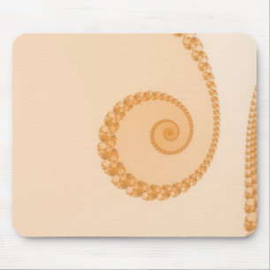 Tapis de souris spirale simple or