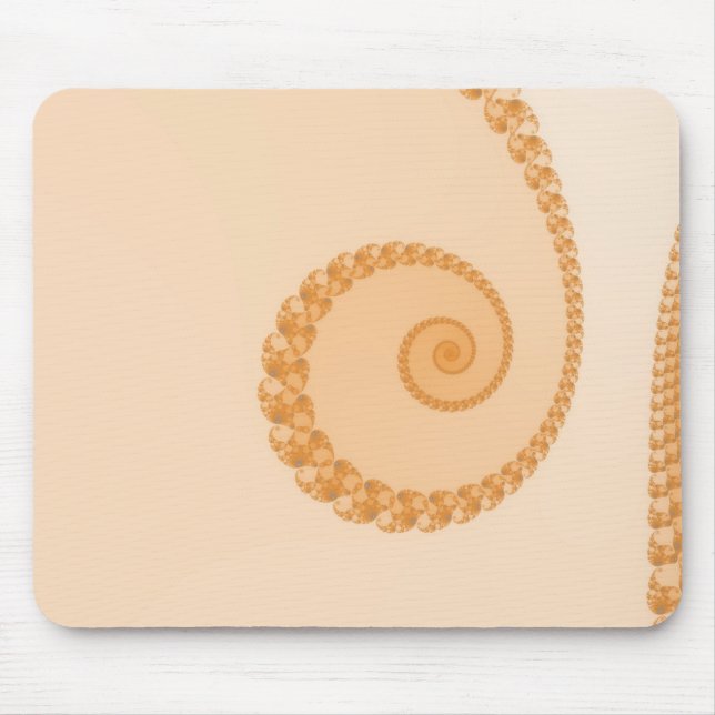 Tapis de souris spirale simple or (Devant)