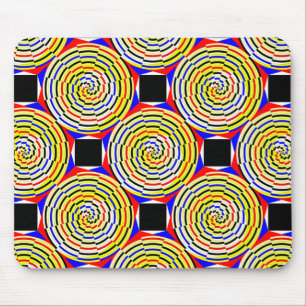 Tapis De Souris Spirales jaunes par Kenneth Yoncich
