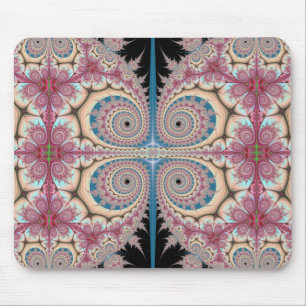 Tapis De Souris Spirales roses