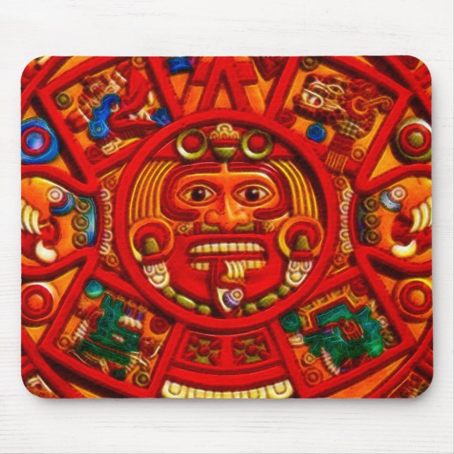 Tapis De Souris Spirit of Mexico & Peru, Mayan Incan Design (Devant)