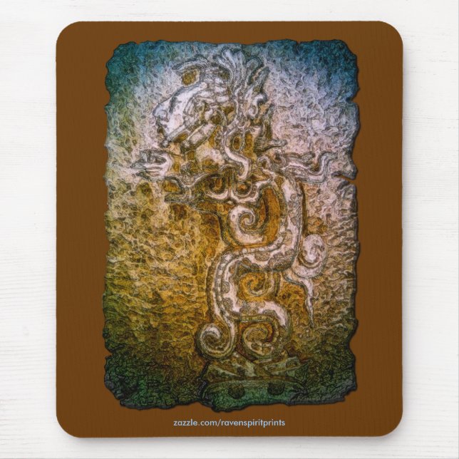 Tapis De Souris Spirit of Mexico & Peru, Mayan Incan Design (Devant)