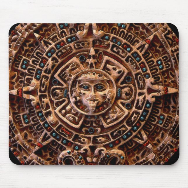 Tapis De Souris Spirit of Mexico & Peru, Mayan Incan Design (Devant)