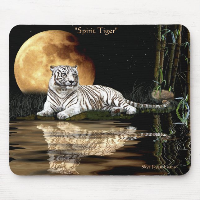 Tapis De Souris SPIRIT TIGER Big Cat Faune Mousepad (Devant)