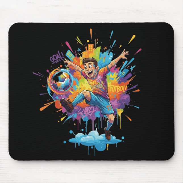 Tapis de souris Splash Gamer Vibrant (Devant)
