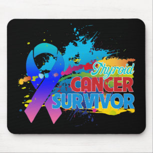 Tapis De Souris Splash of Color - Thyroid Cancer Survivant