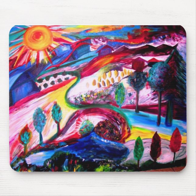 Tapis De Souris "Splendeur à JÉRUSALEM" par Michelle Katz, 2006 (Devant)