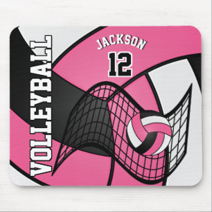 Tapis De Souris Sport de volleyball dans des roses indien, un