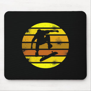 Tapis De Souris Sports de skateboard de style rétro vintage 1