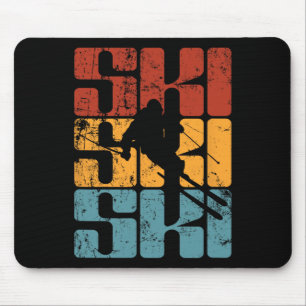 Tapis De Souris Sports de ski Ski Vacances d'hiver Neige