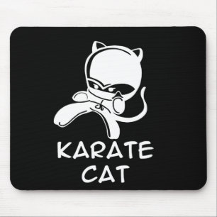 Tapis De Souris Sports Karaté Chat pour hommes femmes enfants