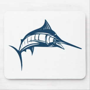 Tapis De Souris Sports Pêche Blue Swordfish Jumping