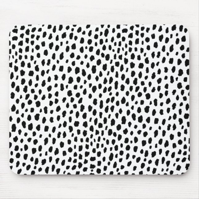 Tapis De Souris Spots dalmatiens (noir/blanc) (Devant)
