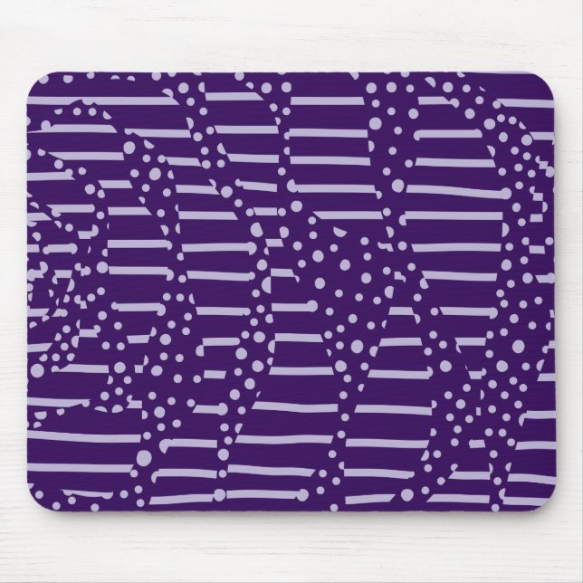 Tapis De Souris Spots et rayures 2 - Violet (Devant)