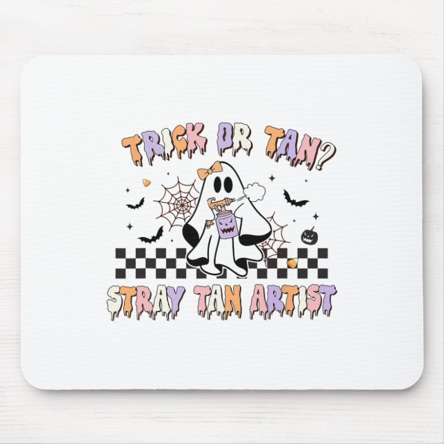 Tapis De Souris Spray rétro Tan Artiste Halloween Fantômes Sthan T (Devant)