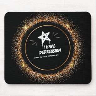 Tapis De Souris Spraypaint J'ai la dépression Mousepad