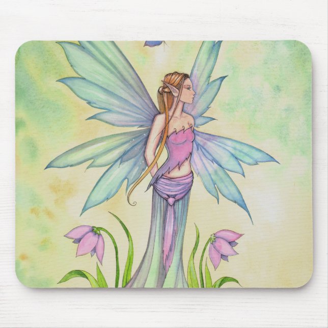 Tapis De Souris Spring Butterfly Fairy Fantasy Art (Devant)
