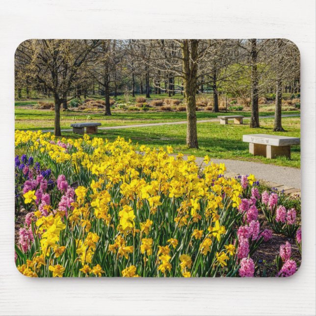 Tapis De Souris Spring Season Flower Garden (Devant)