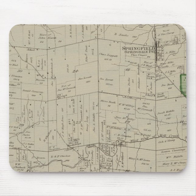 Tapis De Souris Springfield, Ohio (Devant)