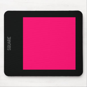 Tapis De Souris Square - Neon Red and Black