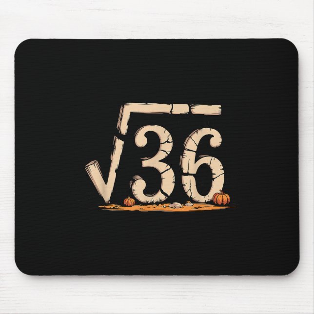 Tapis De Souris Square Root 67 Meme 6 7 Gen Alpha Halloween Six Se (Devant)