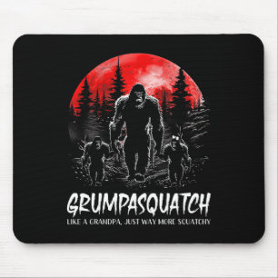 Tapis De Souris Squatch Funny Bigfoot Papa Sasquatch Yeti Pères D